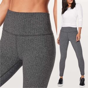 lululemon athletica Charcoal Patterned Leggings
